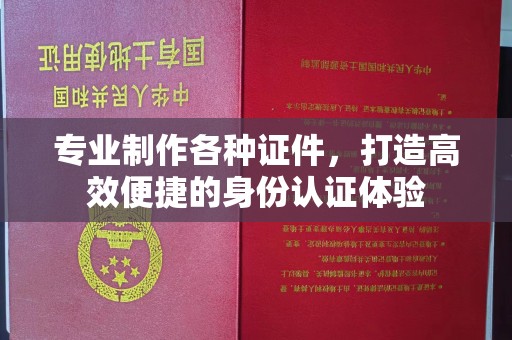岑巩专业制作各种证件，打造高效便捷的身份认证体验